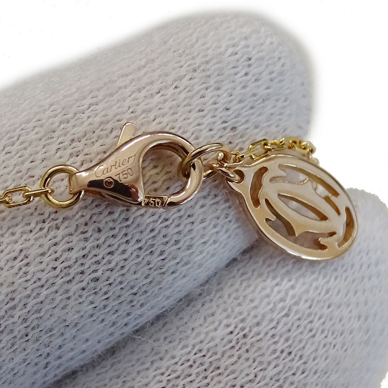 Cartier Necklace Ladies Brand 750pg 1P Pink Sapphire D'amour Pink Gold B7218400