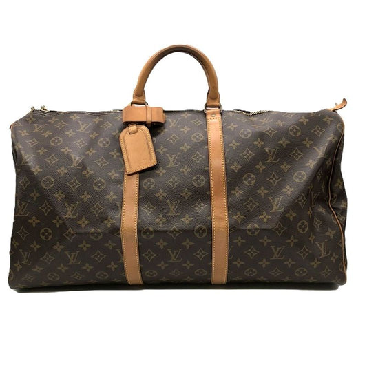 Louis Vuitton M41424 Keepall 55 Boston Bag Travel Bag Monogram Brown Ladies Men