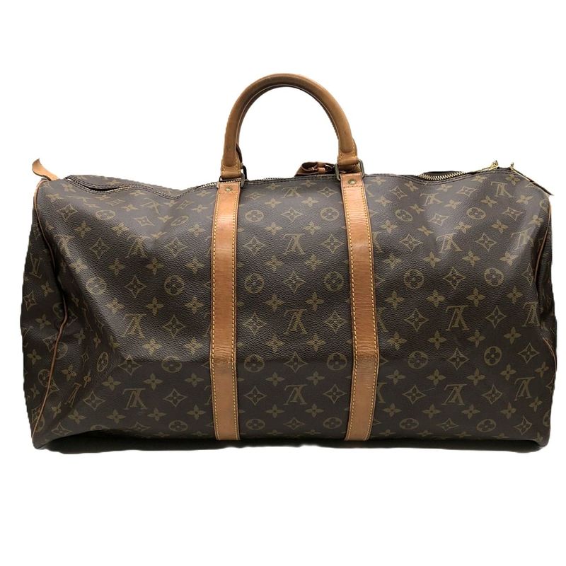 Louis Vuitton M41424 Keepall 55 Boston Bag Travel Bag Monogram Brown Ladies Men