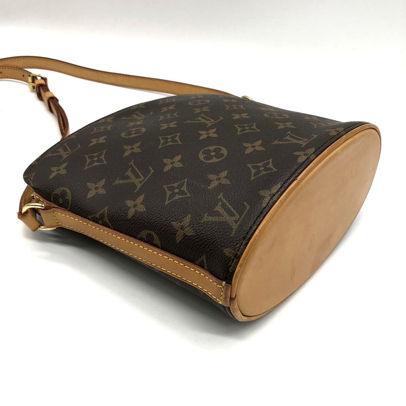 Louis Vuitton M51290 Drouot Shoulder Bag Monogram Brown Women Men Vintage USED