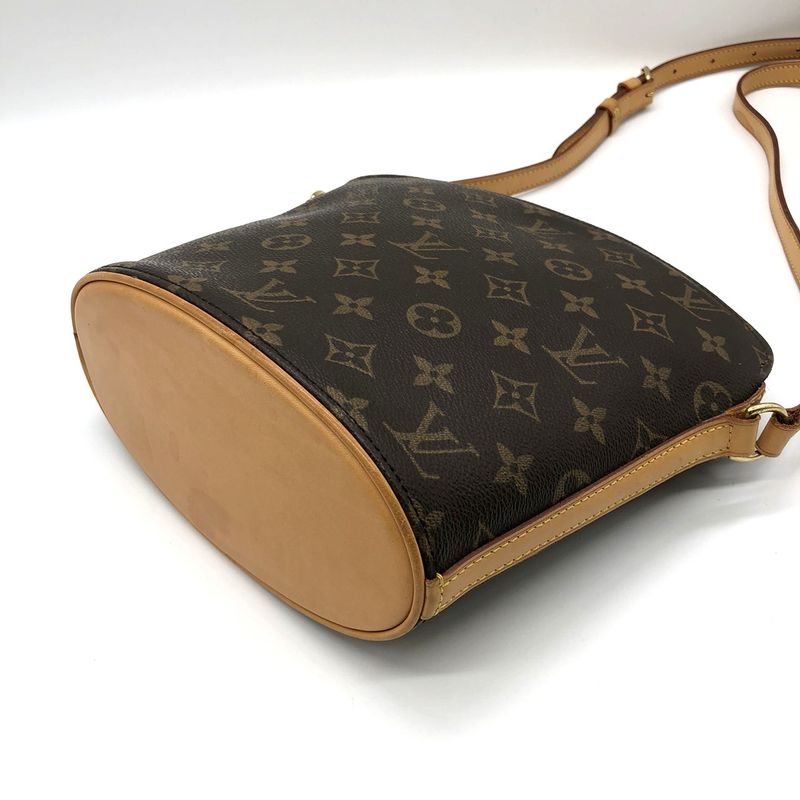 Louis Vuitton M51290 Drouot Shoulder Bag Monogram Brown Women Men Vintage USED