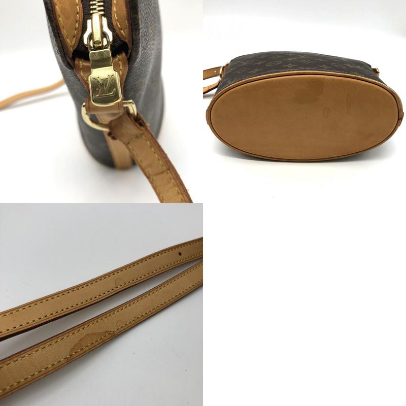 Louis Vuitton M51290 Drouot Shoulder Bag Monogram Brown Women Men Vintage USED