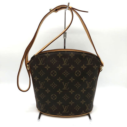Louis Vuitton M51290 Drouot Shoulder Bag Monogram Brown Women Men Vintage USED
