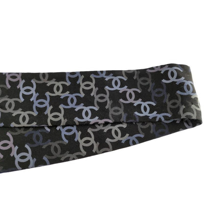 Chanel Coco Mark Scarf Total Neckwear 22v/black Next-day Delivery Possible [] A