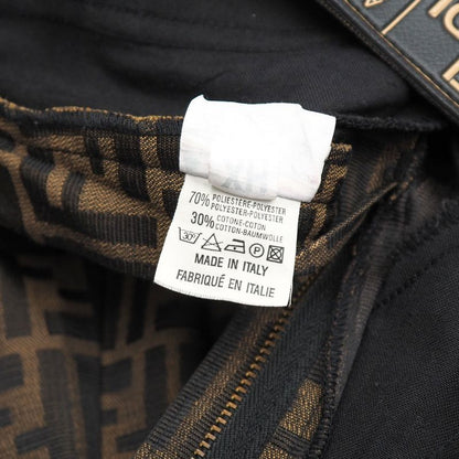 Fendi Vintage Pants Size 42 Zucca Pattern FF Double F Jacquard Logo Button