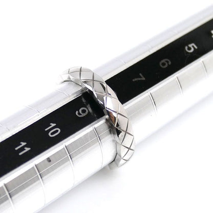 Chanel 18K White Gold White Gold Coco Crush Mini Ring J11793 9 Size 49 3.8g