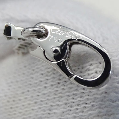 Cartier Pendant Top Ladies Men's Brand Charm 750wg Diamond 2C White Gold