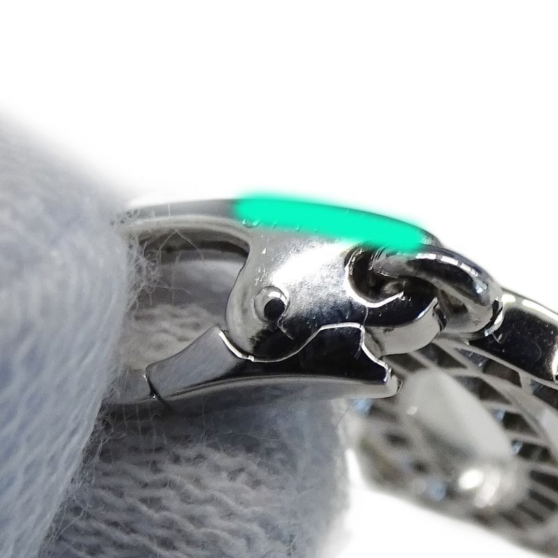 Cartier Pendant Top Ladies Men's Brand Charm 750wg Diamond 2C White Gold