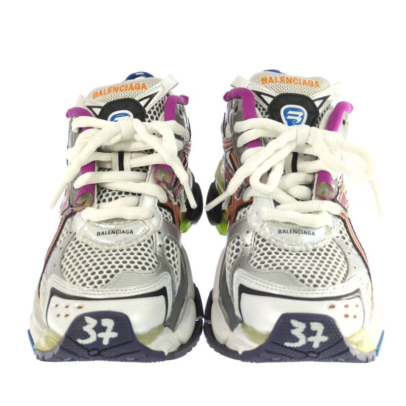 Balenciaga Runner Sneaker Shoes / 677402 / 37 / White / Next Day Delivery