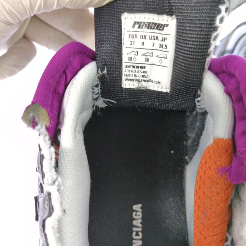 Balenciaga Runner Sneaker Shoes / 677402 / 37 / White / Next Day Delivery