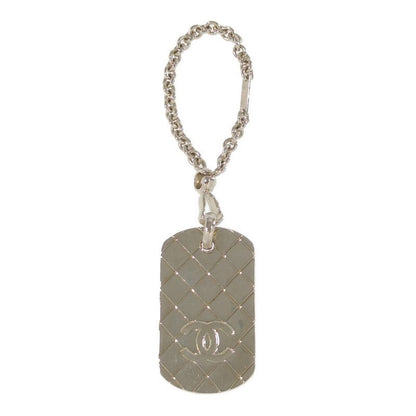 Chanel Coco Mark Charm Key Ring Key Holder Key Case / Silver / Next Day