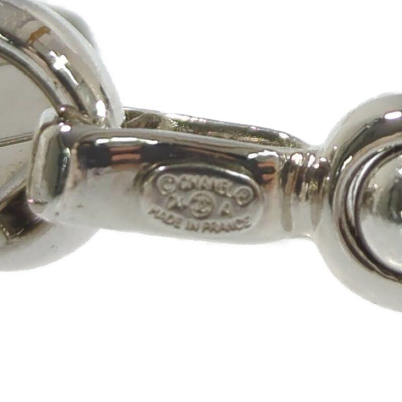 Chanel Coco Mark Charm Key Ring Key Holder Key Case / Silver / Next Day