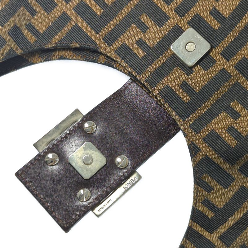 Fendi Zucca Canvas Leather Mini Bag Handbag Tote Bag/2308-26686-099/brown [all