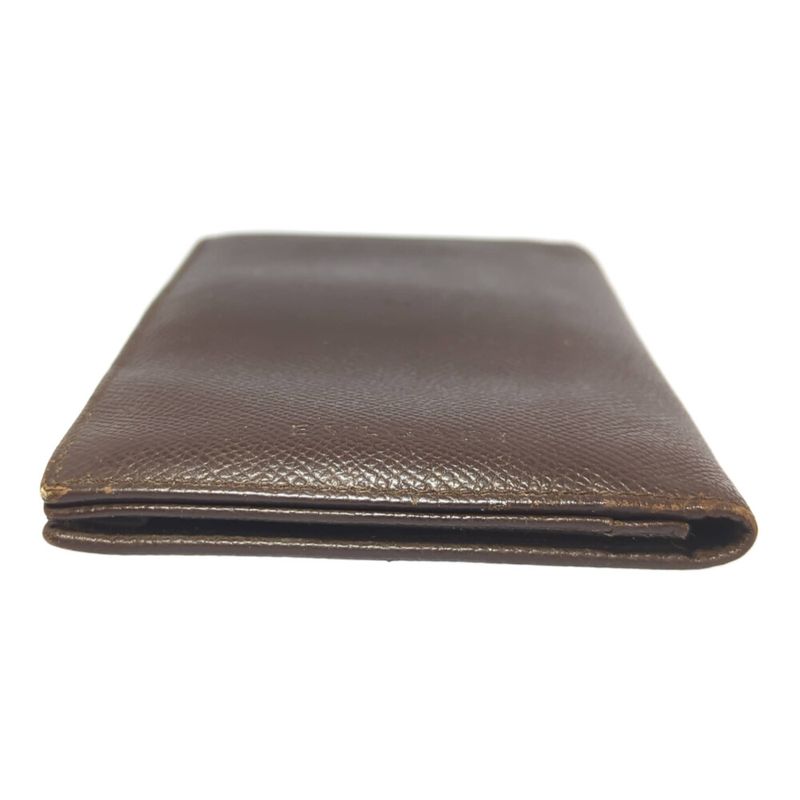 Bvlgari Embossed Logo Leather Billfold Long Wallet / Brown / Next Day Delivery