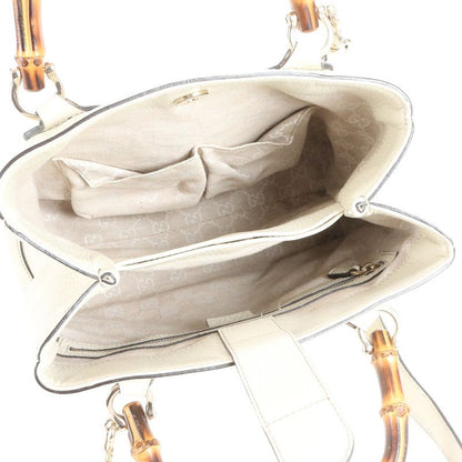 Gucci Bamboo Diana 308360 Leather 2WAY Shoulder Bag Crossbody Hand Tote Genuine