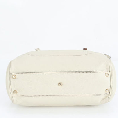 Gucci Bamboo Diana 308360 Leather 2WAY Shoulder Bag Crossbody Hand Tote Genuine