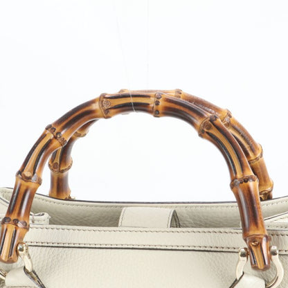 Gucci Bamboo Diana 308360 Leather 2WAY Shoulder Bag Crossbody Hand Tote Genuine