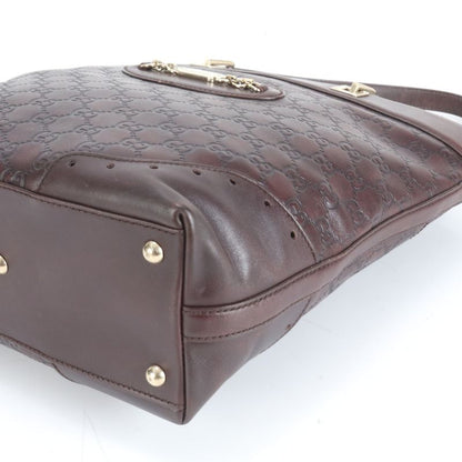 Guccissima Horsebit Leather Tote Bag Shoulder 145984 Brown Genuine Leather