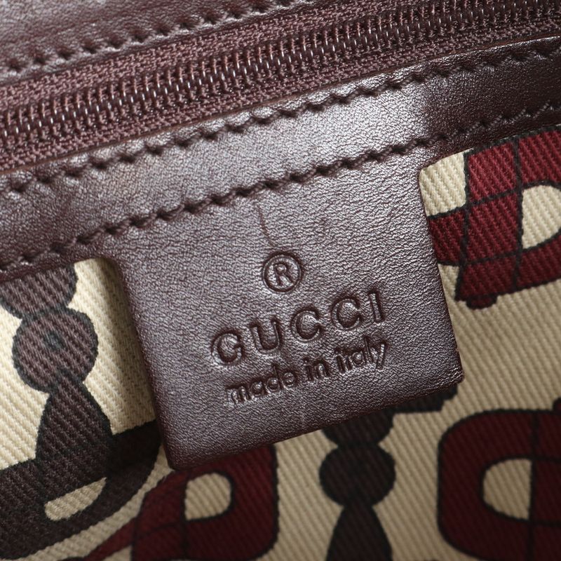 Guccissima Horsebit Leather Tote Bag Shoulder 145984 Brown Genuine Leather