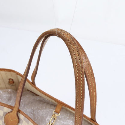 Louis Vuitton Damier Azure Neverfull MM N51107 Leather Tote Bag Shoulder A4