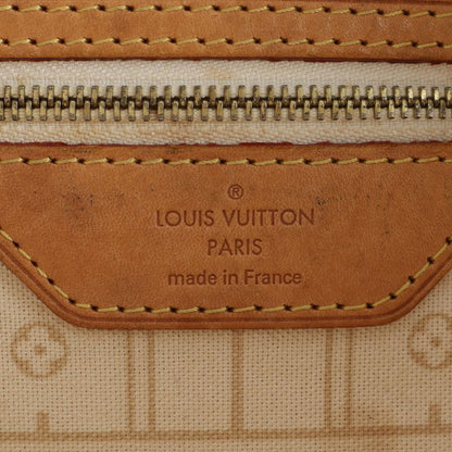 Louis Vuitton Damier Azure Neverfull MM N51107 Leather Tote Bag Shoulder A4