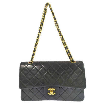 Chanel Matelasse 25 Shoulder Bag Black Next Day Delivery Possible []B [ladies]