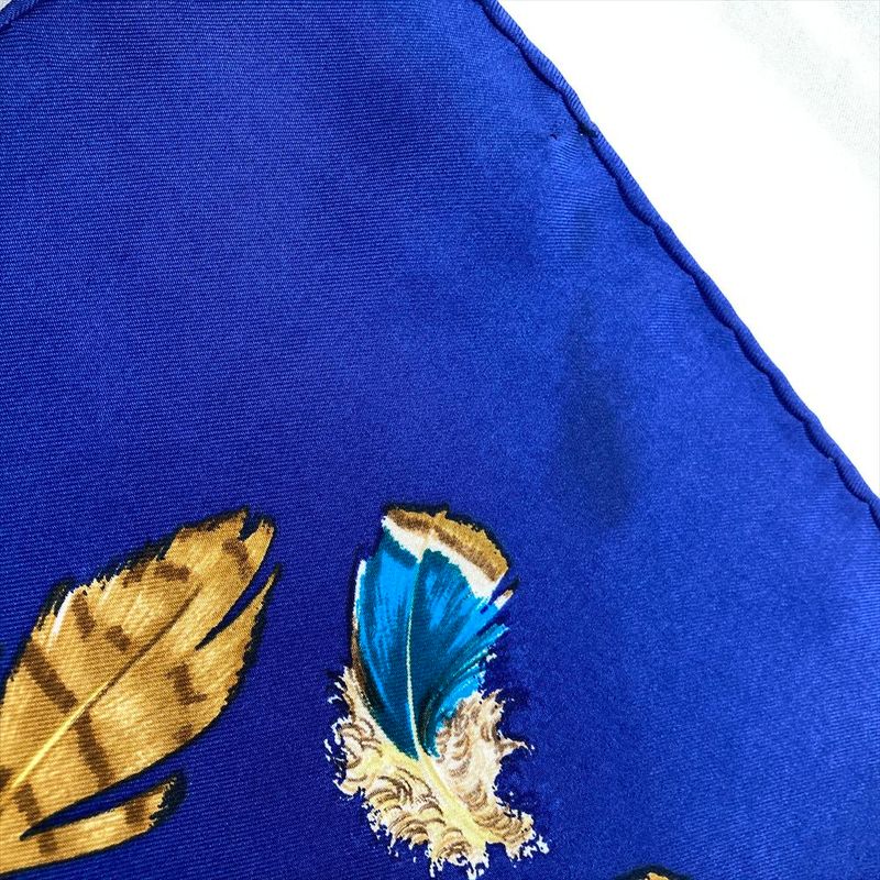 Hermes Carré 90 Couvee D'hermes Egg Scarf Silk Navy Women