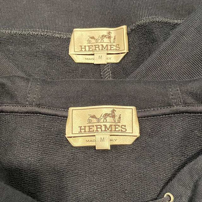 Hermes Sweatshirt Setup Hoodie Zip Up Long Sleeve Shorts Line M Navy Blue Navy