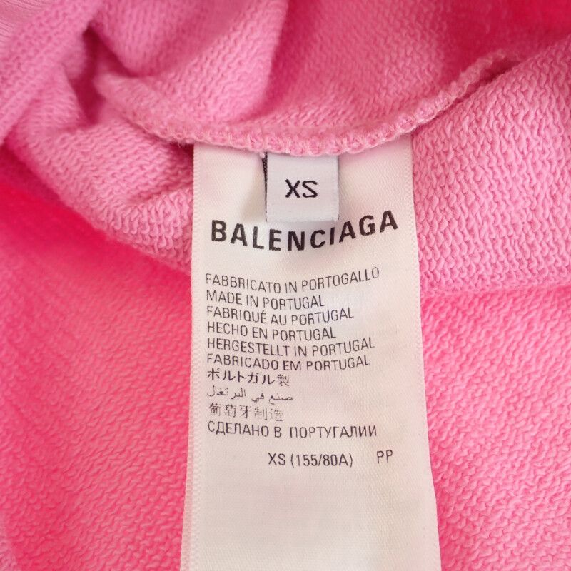 Balenciaga BB Logo Pullover Size XS 578135_tmvp3_5504 Hoodie Cotton Pink Mens