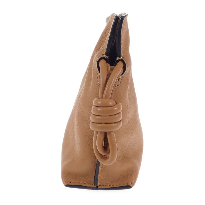 Loewe Flamenco Clutch Nano A411fc6x01 2WAY Bag Shoulder Bag Calf Warm Desert