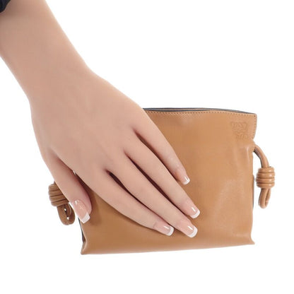 Loewe Flamenco Clutch Nano A411fc6x01 2WAY Bag Shoulder Bag Calf Warm Desert
