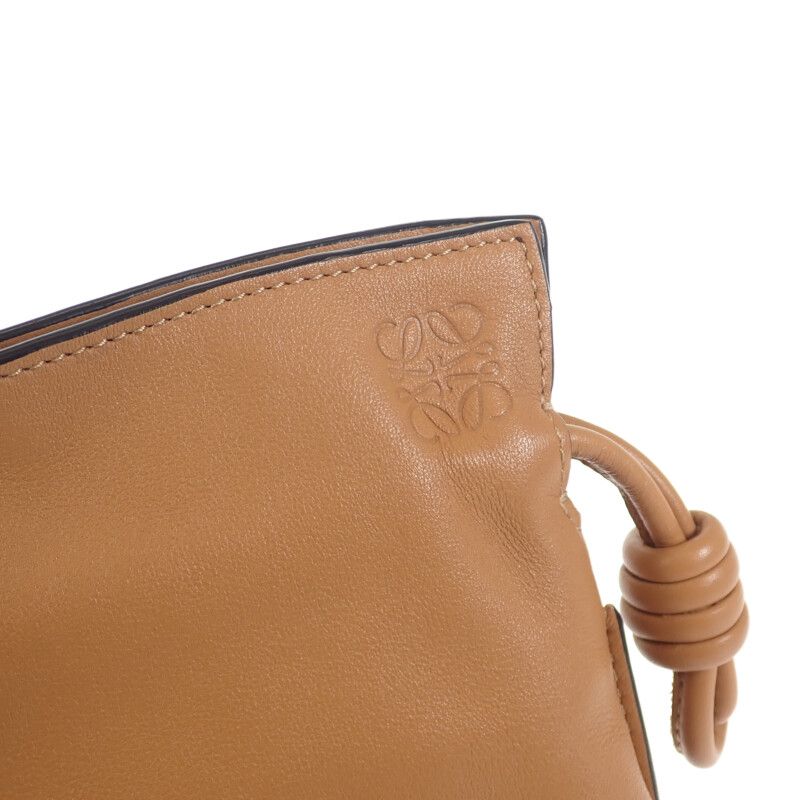 Loewe Flamenco Clutch Nano A411fc6x01 2WAY Bag Shoulder Bag Calf Warm Desert