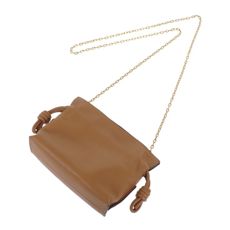 Loewe Flamenco Clutch Nano A411fc6x01 2WAY Bag Shoulder Bag Calf Warm Desert