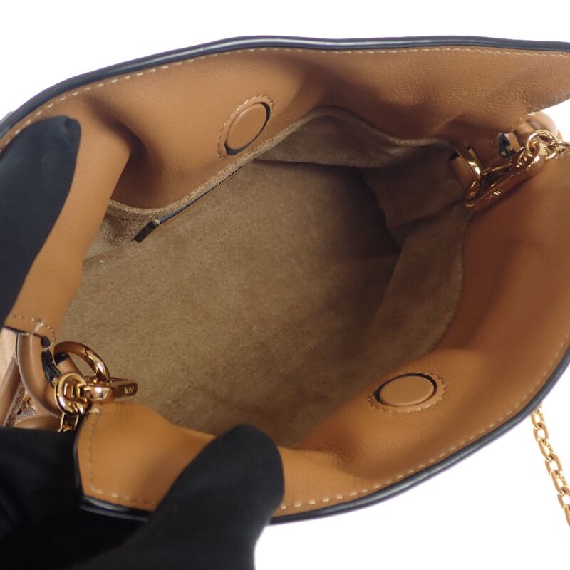 Loewe Flamenco Clutch Nano A411fc6x01 2WAY Bag Shoulder Bag Calf Warm Desert