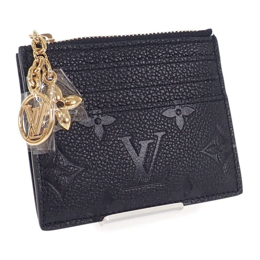 Louis Vuitton Porte Carte Flora M82639 Card Case Monogram Empreinte Black Mens