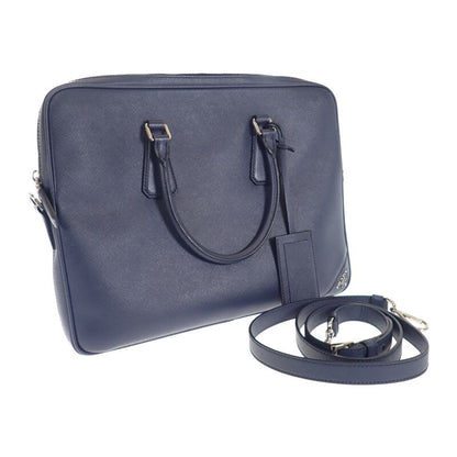 Prada Business 2ve3689z2f0216 Briefcase 2WAY Bag Saffiano Navy Men's [grade A