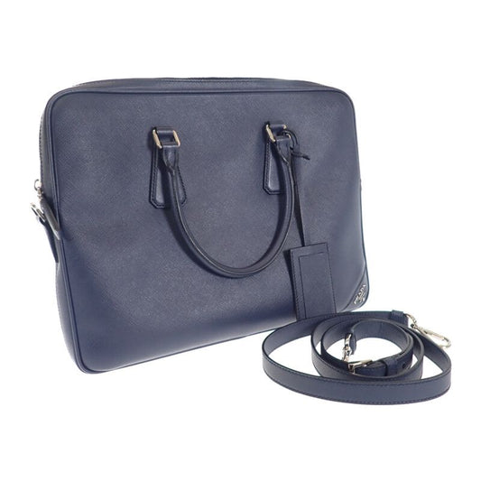 Prada Business 2ve3689z2f0216 Briefcase 2WAY Bag Saffiano Navy Men's [grade A