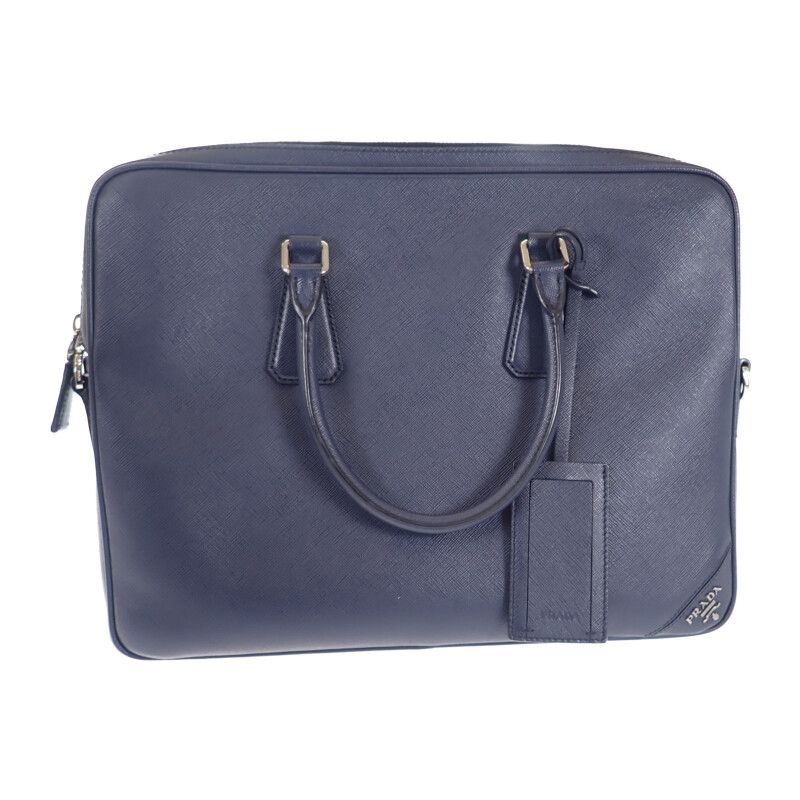 Prada Business 2ve3689z2f0216 Briefcase 2WAY Bag Saffiano Navy Men's [grade A