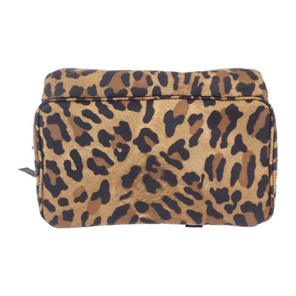 Prada Leopard Backpack 1bz001 Backpack/daypack Nylon Brown Black Women's