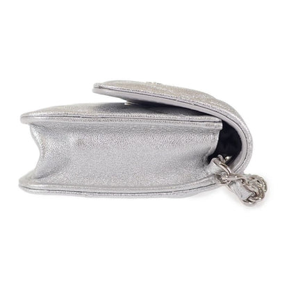 Chanel Star Chain Belt Bag Mini 2WAY Bag Shoulder Bag Lambskin Silver Hardware