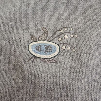 Christian DIOR Oversized Polo Knit M 243m830at449 Polo Shirt Cashmere Gray