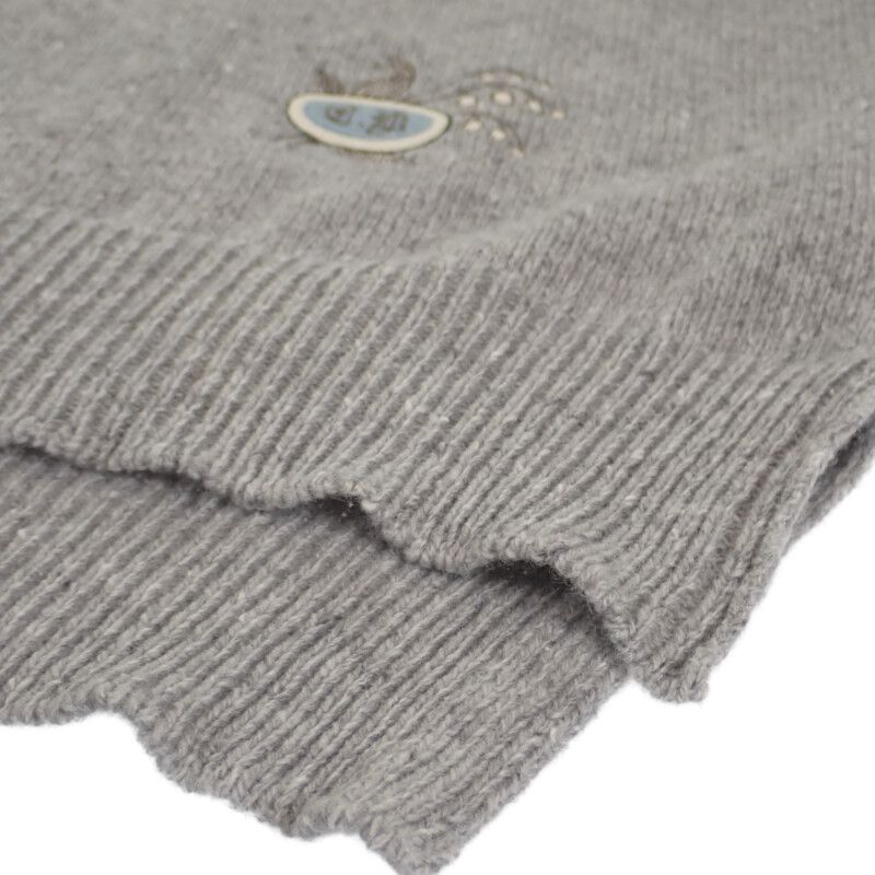Christian DIOR Oversized Polo Knit M 243m830at449 Polo Shirt Cashmere Gray
