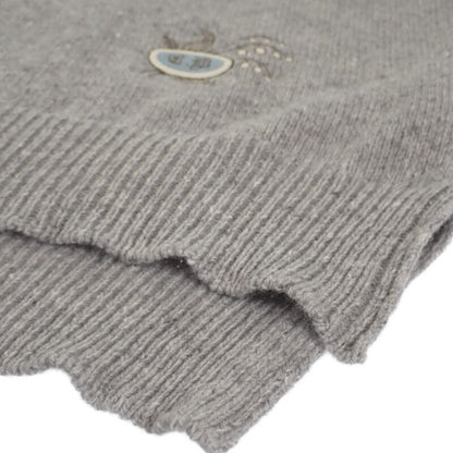Christian DIOR Oversized Polo Knit M 243m830at449 Polo Shirt Cashmere Gray