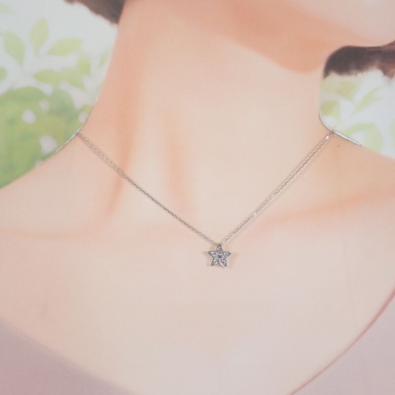 Chanel Comet Collection Small Model J2709 Necklace 18K White Gold White Gold