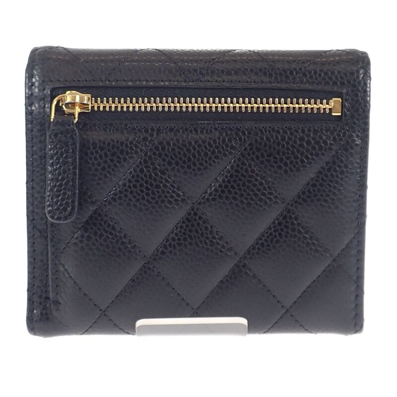 Chanel Classic Small Flap Wallet Ap0231_y01864_c3906 Trifold Wallet Caviar Skin