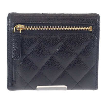 Chanel Classic Small Flap Wallet Ap0231_y01864_c3906 Trifold Wallet Caviar Skin