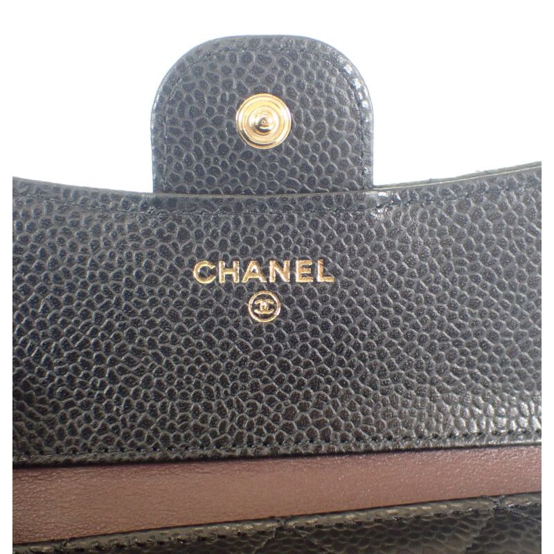 Chanel Classic Small Flap Wallet Ap0231_y01864_c3906 Trifold Wallet Caviar Skin