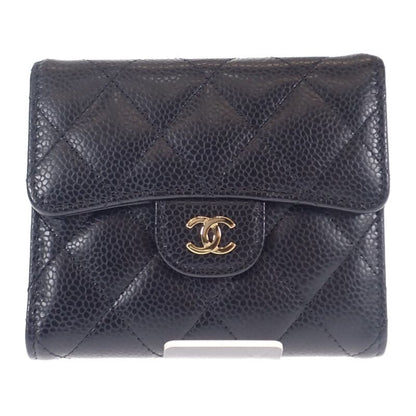 Chanel Classic Small Flap Wallet Ap0231_y01864_c3906 Trifold Wallet Caviar Skin