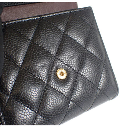 Chanel Classic Small Flap Wallet Ap0231_y01864_c3906 Trifold Wallet Caviar Skin
