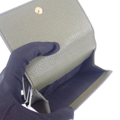 Gucci Logo Compact Wallet Mini 7316940e8ig3352 Trifold Wallet Calfskin Khaki